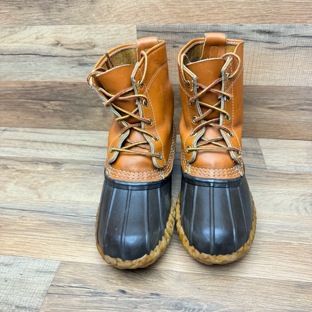 LL Bean Women’s Size 6 Freeport Maine Hunting Duck Boots Brown Boots Vintage - Picture 2 of 11